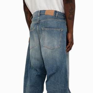 Jeans à jambes larges Studio Y2K 100% coton bleu clair délavé pour hommes - Product Image 6