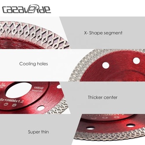 Lame diamantate diamantate a disco in ceramica di gres porcellanato da 115mm di diametro per quarzo duro - Product Image 4