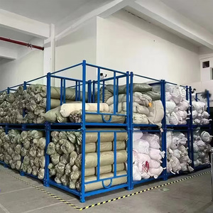 Storage Racks Boltless <b>Shelving</b> Metal Q235B Steel Warehouse Industrial Storage Racks Home Iron Stacking Folding Storage Rack - Product Image 2