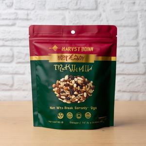 ถุงซิปล็อคแบบตั้งได้ ขนาด 12 ออนซ์ สำหรับใส่บิสกิต ปลอดสาร BPA ผลิตจากพลาสติกออร์แกนิคแบบสเปคูลอส ปิดผนึกได้ - Product Image 1