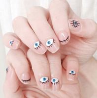 Eye Series Nail Sticker Art Décorations Charme Manucure Tatouages Feuille Stickers Ongles Décorations