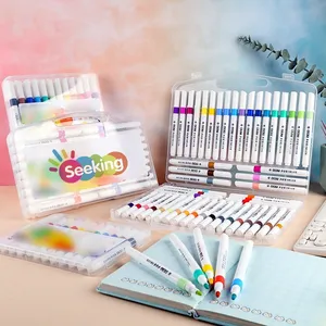 Art Acrylic Paint Markers 60 Colors Medium Point Acrylic Paint Pens Set Permanent Water Based