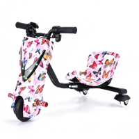 Kart électrique de haute qualité, 36V, 360 degrés, trike, 250W, frein à tambour, scooter de course en plein air pour enfants, charge maximale de 80 kg