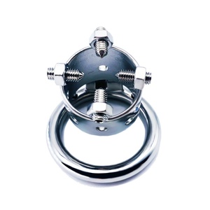 Anillos para Pene Pequeños FRRK, Jaula de Castidad Masculina de Acero Inoxidable, Cinturón de Bondage para Pene, Dispositivos de Bloqueo, Juguetes Sexuales BDSM para Hombres - Product Image 2