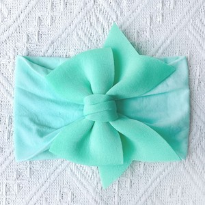 Neue europäische und amerikanische bonbon farbene Princess-Stirnbänder, weiche und bequeme Nylonbogen-Stirnbänder, Baby-Haarschmuck - Product Image 6