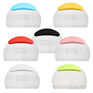 Xlt nhà máy tùy chỉnh thép không gỉ bột cắt nướng đồ dùng bột chua Chopper Vòng bánh mì <span class=keywords><strong>scraper</strong></span> với PP xử lý - Product Image 2