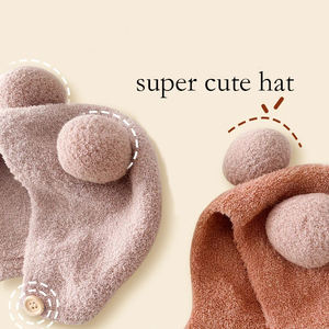 Chapeau pour bébé, couvre-oreilles de protection style automne-hiver pour nouveau-né-mignon et chaud-chapeau en peluche tricoté pour garçons et filles - Product Image 2