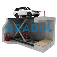 Plateforme de table élévatrice à ciseaux hydraulique fixe électrique en gros pour les voitures