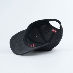 Gorra de Béisbol Personalizada de 6 Paneles de Pana Marrón para Hombre, Gorra con Correa Bordada, Gorra de Pana Lisa con Logotipo Personalizado - Product Image 5