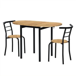 Cross-border complete <b>dining</b> <b>table</b> and chair set, simple home small apartment telescopic <b>dining</b> <b>table</b>, apartment kitchen simple - Product Image 5