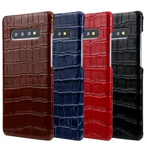 Funda de teléfono para Samsung S10, carcasa trasera de piel auténtica para Galaxy S10