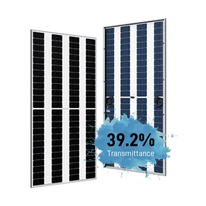 Hetech世界上最高效的太阳能电池板300w 305w透明双玻璃无框太阳能电池板