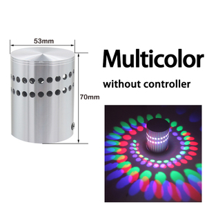 RGB 3W LED Trần Nhôm Hiện Đại Ánh Sáng Treo Tường Tường Đèn Treo Tường Thanh Triển Lãm Nghệ Thuật Deco Đèn Nhà Đầu Giường Chiếu Sáng - Product Image 4