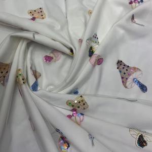 Lentejuelas bordadas de setas de dibujos animados en 3D para vestido de gasa Suiza tela de encaje de tul estilo Sexy para zapatos y bolsos de niñas - Product Image 3