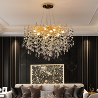 Éclairage décoratif d'intérieur moderne de courrier de vente élevé pour la lumière en cristal de lustre de lobby d'hôtel de chambre à coucher de salon d'hôtel