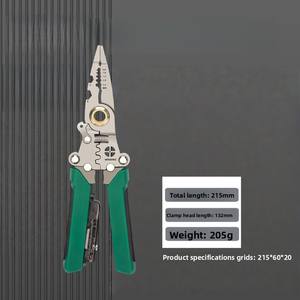 คีมหนีบสายไฟปากกาทดสอบไฟฟ้าแบบพับได้เครื่องมือช่างไฟฟ้าอเนกประสงค์แบบพิเศษมีฟันเลื่อยตรงกลาง DIY - Product Image 6