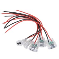 Connecteur USB femelle ovale étanche en cuivre de type C2P à souder pour voiture électrique et lampe de bureau