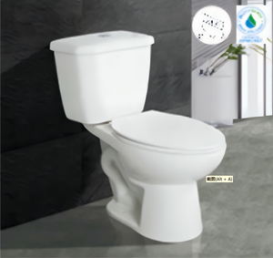 Shauchalay Tốt Nhất Nhà Vệ Sinh WC Hai Mảnh Hiện Đại Được Thiết Kế Đèn <span class=keywords><strong>Flash</strong></span> Gốm Siphonic Bộ Phòng Tắm Thiết Bị Vệ Sinh S Trap Phương Tây Nhà Vệ Sinh - Product Image 6