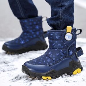Bottes de neige pour garçons bottes d'hiver épaissies pour enfants hauts en <span class=keywords><strong>cuir</strong></span> chaussures d'hiver russes chaudes pour garçons bottes de neige chaudes pour filles - Product Image 5