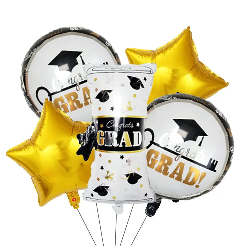 2024 Graduation Season Graduation Party Ceremony Atmosphere Decoration Graduation Season Balloon Flag Decoration Combination Set