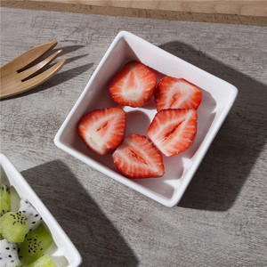 Bol <span class=keywords><strong>à</strong></span> tremper carré en porcelaine, adapté au four <span class=keywords><strong>à</strong></span> micro-ondes, ensemble de 4 ramequins en céramique, ramequins <span class=keywords><strong>à</strong></span> <span class=keywords><strong>soufflé</strong></span> - Product Image 3