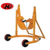 Chariot de levage et de déplacement de fûts hydraulique manuel portable pour fûts d'huile