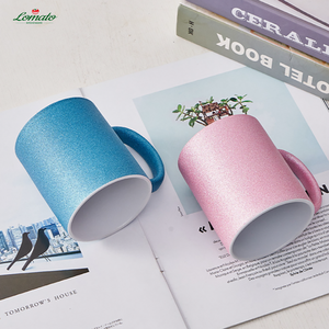 Bulk Glitter Shiny Sublimation Ceramic Mugs, Round Handle Gloss Blank Coated Cups Custom <b>Print</b> Pattern Logo Wholesale - Product Image 5