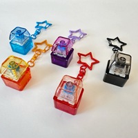 YAKELIKE Stress Relief PC Plastic Keycap Mechanical Fidget Toy Keyboard Keychain