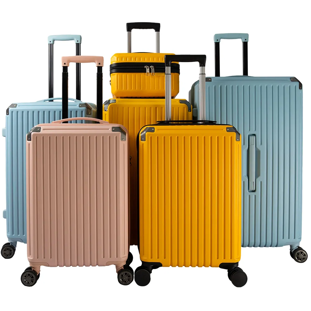 Дешевый комплект из 3 предметов для переноски багажа с колесами и подходящей сумкой