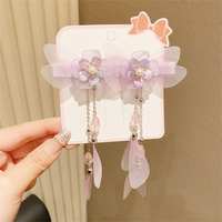 19 couleurs d'épingles à cheveux pour enfants, accessoires de cheveux mignons, fleurs, papillons, pompons, pinces à cheveux chinoises