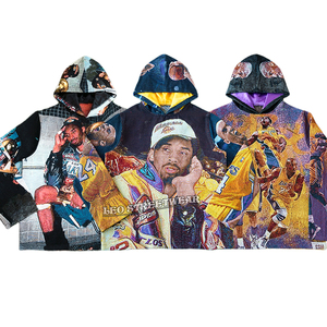 Sudaderas con Capucha Personalizadas con Diseño de Tapicería, Ropa Urbana de Baloncesto para Hombre, Fabricante de Ropa de Tallas Grandes, Sudaderas con Capucha Forradas de Satén - Product Image 2