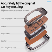 Couvercle de porte-clés de voiture en alliage de Zinc métallique pour Hyundai I30 Getz Sonata Staria sac à clés étui à clés de voiture pochette d'accessoires