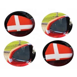 Fundas para Retrovisores de Coche con Diseño de Bandera de Dinamarca, de Tela Inglesa, a Bajo Precio - Product Image 5