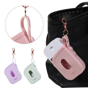 2026 Luxus Geschenk Parfüm Aufbewahrung halter mit verstellbaren Lanyard Mini Flaschen Abdeckung Silikon Parfüm Schutz tasche - Product Image 1