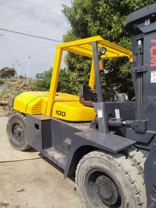 Carretilla elevadora diésel usada TCM FD100 10 toneladas alto rendimiento buen estado carretilla elevadora minorista de segunda mano venta Hefei China 1 año - Product Image 3