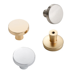 Modern Round Cabinet <b>Knobs</b> Zinc Alloy Plated Durable Furniture Hardware Drawer Door Handles - Product Image 5