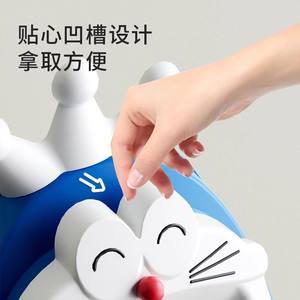 Yqb Crown Cat Urinoir mural rond portable pour bébé, pour enfants, design moderne, matériau PP respectueux de l'environnement - Product Image 2