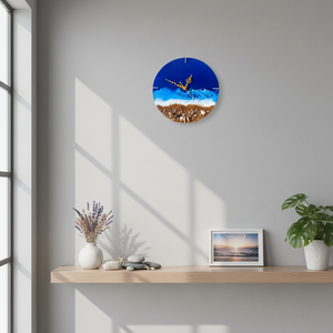 Handmade Resin Modern Wedding Night Light Waterproof <b>Clock</b>-Ocean Home Decor for Dining Room Back to School & Easter - Product Image 3