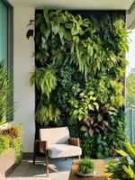 Mur végétal artificiel en plastique pour intérieur, décoration murale, toile de fond de mariage, aménagement paysager, protection solaire pour Thanksgiving et le Nouvel An