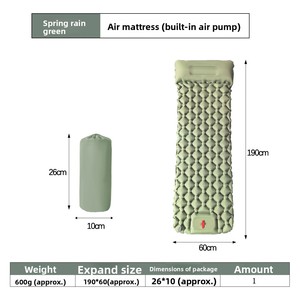LT-88 Nylon TPU Air <b>Sleeping</b> Mat-Ultra <b>Light</b> Portable 190cm Length Moisture-Proof Outdoor Camping Tent Use Manual Air Pump - Product Image 3