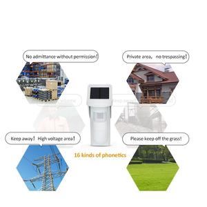 Sensor gerak <span class=keywords><strong>PIR</strong></span> surya luar ruangan, detektor aktivitas inframerah sirene nirkabel tahan air untuk sistem perlindungan keamanan Alarm rumah - Product Image 5