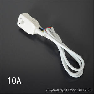 Cordon d'alimentation avec protection contre les fuites pour chauffe-eau, interrupteur de prise, 10A 6A, prise à trois fils, 1,2 m, PVC, usage domestique - Product Image 4