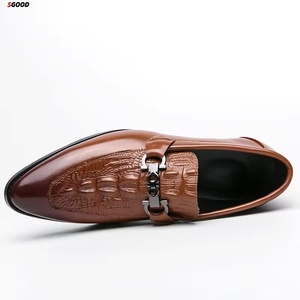 Zapatos Oxford formales de cuero para hombre, Oxfords para el trabajo, casuales, para bodas, con suela suave, estilo para caminar, cómodos, para fitness. - Product Image 5