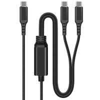 Câble Type-C 3 en 1 certifié PD, tressé en nylon, pour iPhone 12/13/14, iPad, ordinateur, écouteurs - Charge rapide, cuivre pur étamé