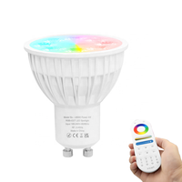 Ampoule LED Tuya 2.4G RF RGB CCT smart GU10, projecteur contrôlé par télécommande
