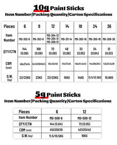 Lápis de Pintura Clássicos em Cores Neon Metálicas Pastel, 6/8/12/14/18/24/36 Cores, Não Tóxicos e Laváveis para Pintura - Product Image 6