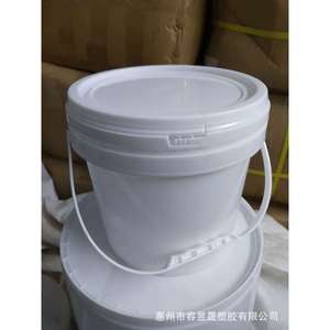 <b>Plastic</b> Bucket 4L Chemical Packaging For Adhesives Paints Wall Repair <b>Putty</b> Powder Waterproof Glue Stackable Cylinder Shape - Product Image 5