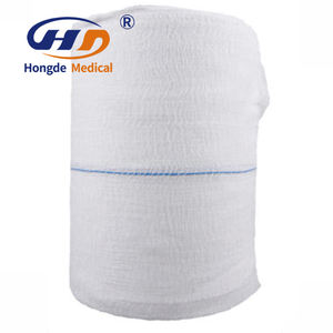 شاش طبي جراحي أبيض بسعر المصنع، لفائف شاش قطنية مرنة كبيرة، لفائف طبية ماصة 100% قطن - Product Image 4