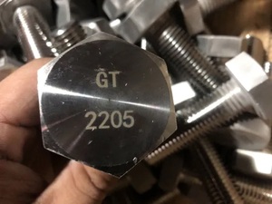 Tất cả các kích cỡ ASME ASTM Duplex ốc vít thép hợp kim thép Hex bu lông Duplex vít bu lông và đai ốc máy giặt Duplex bu lông và đai ốc - Product Image 4