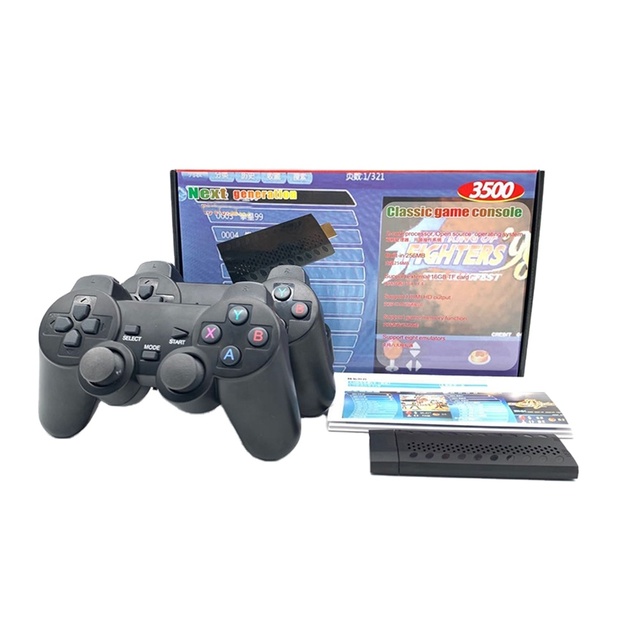 Next Generation 8 Bit Game Console Infrared Connection Wireless Handle 2 Player Console 3500 Games in 1 Box Stick